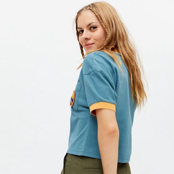 Urban Outfitters Icon Patch Polo Shirt NWT - Picture 2 of 8